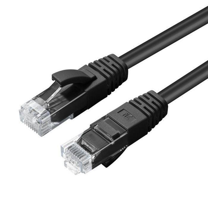 Microconnect UTP507S cavo di rete Nero 7 m Cat5e U/UTP UTP (U/UTP CAT5e 7M Black PVC - Unshielded Network Cable - PVC 4x2xAWG 2