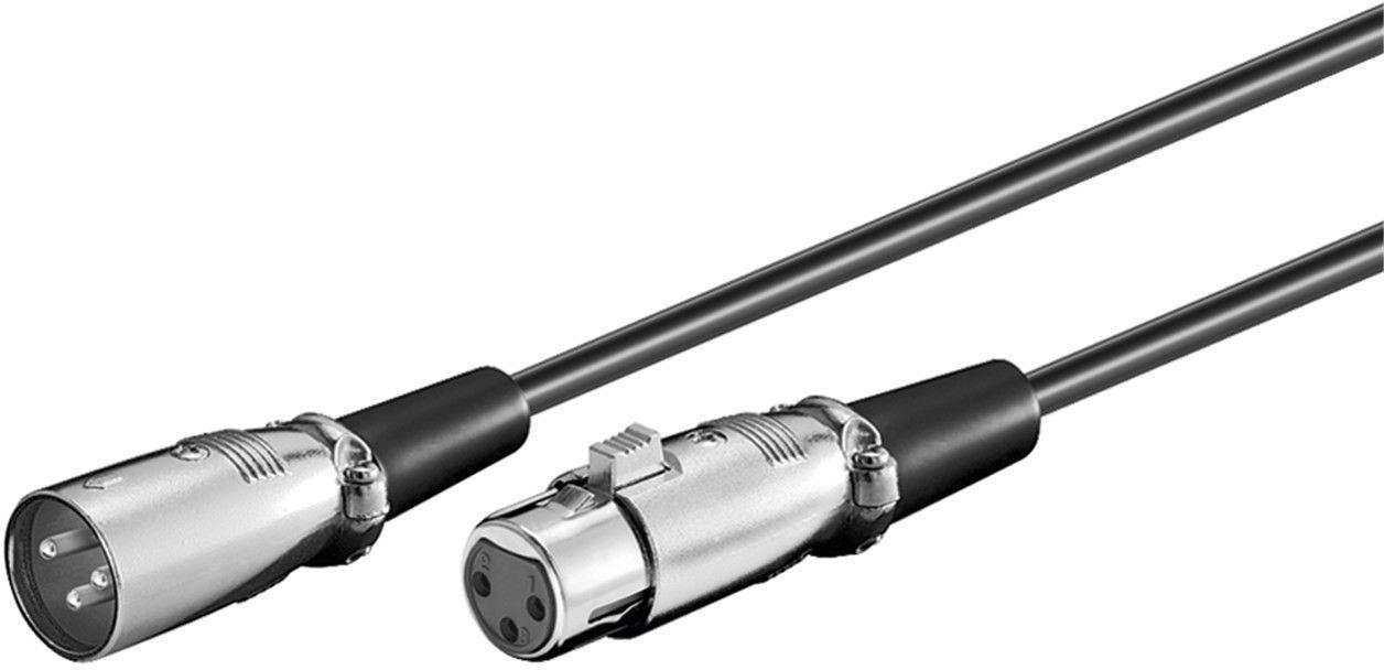 Microconnect XLRMF10 cavo audio 10 m XLR 3-pin Nero (XLR connection cable 10 meter - XLR 3-pin - XLR 3-pin M-F - Outer Dimensio