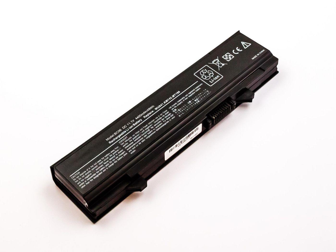 CoreParts MBI1952 ricambio per laptop Batteria (Laptop Battery for Dell - 4884Wh 6 Cell Li-ion 111V - 4400mAh Black 49Wh 6 Cell