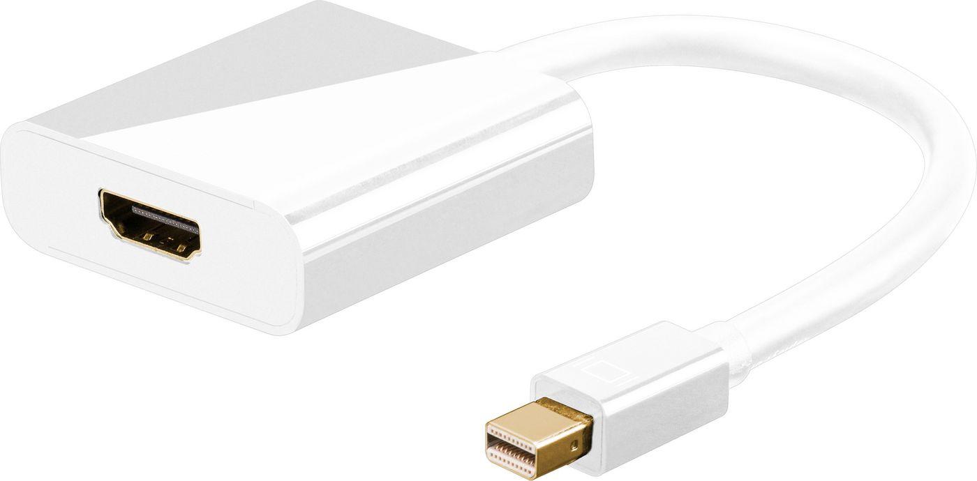 Microconnect Mini Displayport-HDMI - [15cm] 0,15 m Bianco (Mini Displayport-HDMI Adaptor - Mini DP Male - HDMI Female - White,