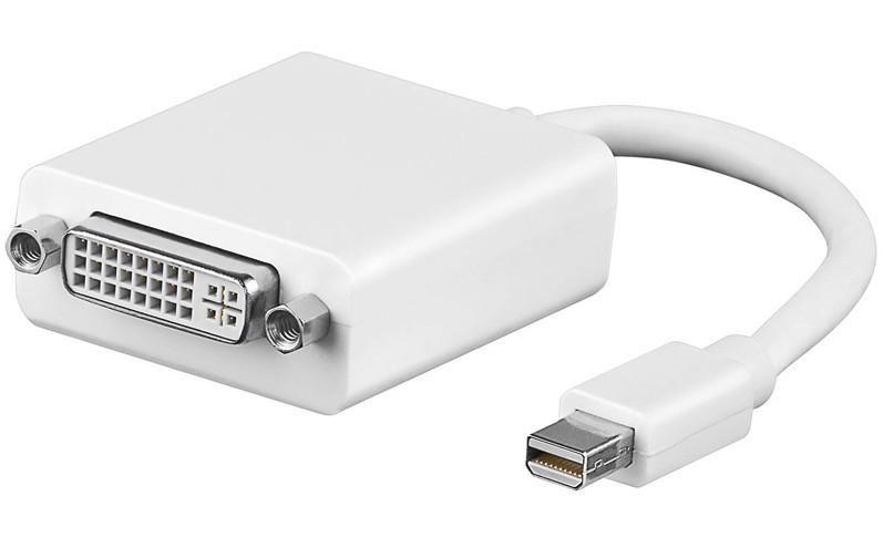 Microconnect Mini Displayport - DVI 15cm 015 m DVI-I Bianco (Mini Displayport v1.2 DVI M-F - Mini DP v1.2 - DVI-I Passive - Vid