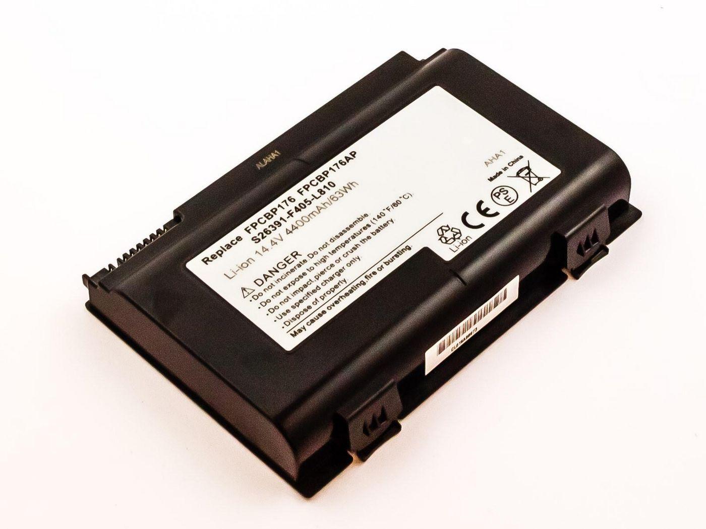CoreParts MBI1981 ricambio per laptop Batteria (Laptop Battery for Fujitsu - 63,36Wh 8 Cell Li-ion 14,4V - 4400mAh Black 63Wh 8