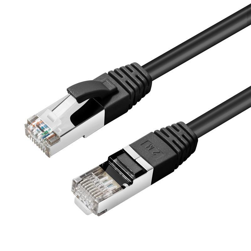 Microconnect SSTP610S cavo di rete Nero 10 m Cat6 S/FTP S-STP (S/FTP CAT6 10m Black LSZH - PiMF Pairs in metal foil - 4x2xAWG 2