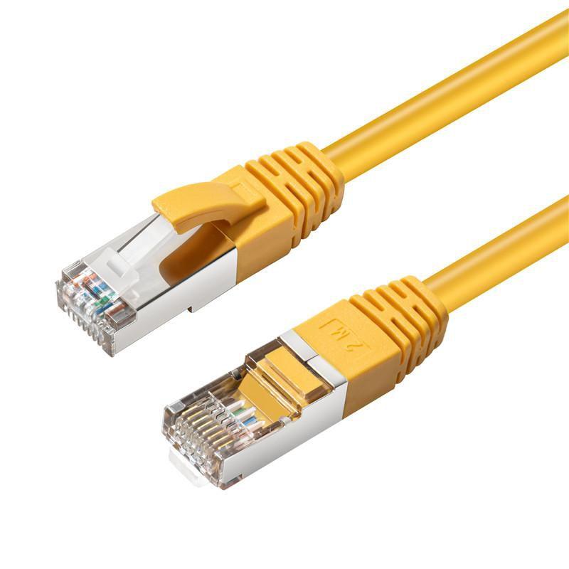 Microconnect SSTP610Y cavo di rete Giallo 10 m Cat6 S/FTP S-STP (S/FTP CAT6 10m Yellow LSZH - PiMF Pairs in metal foil - 4x2xAW