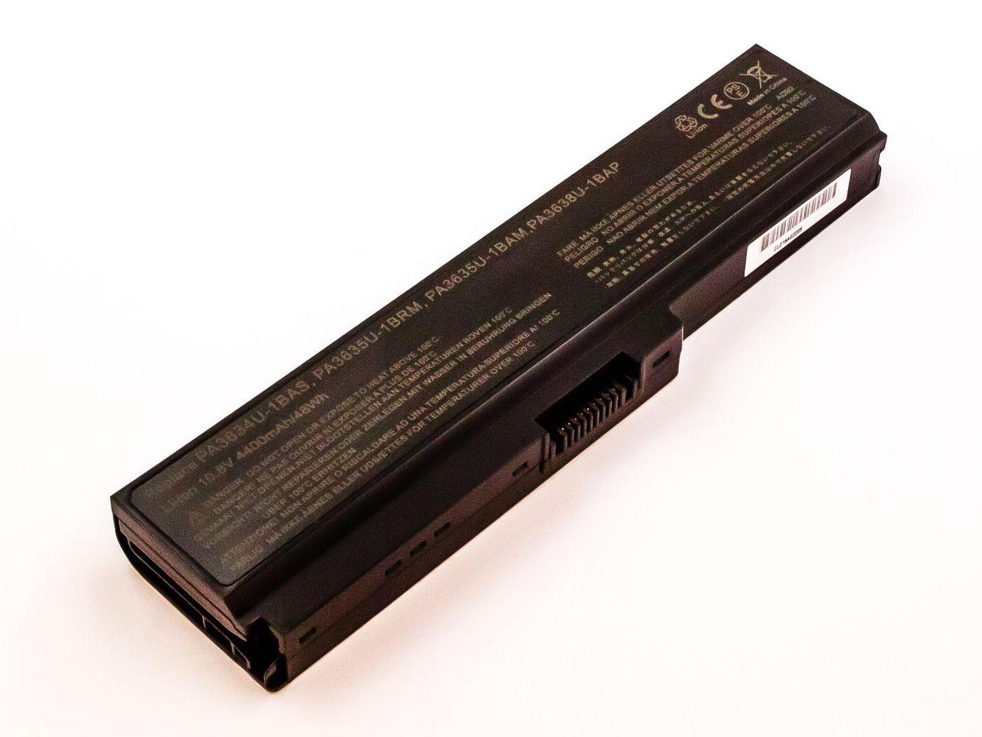 CoreParts MBI2078 ricambio per laptop Batteria (Laptop Battery for Toshiba - 4752Wh 6 Cell Li-ion 108V - 4400mAh Black 48Wh 6 C