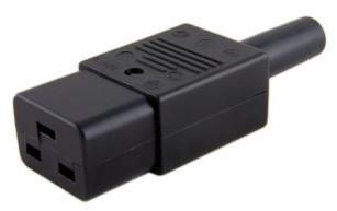 Microconnect C19PLUG cavo di alimentazione Nero Accoppiatore C19 (IEC Power Adaptor C19 Plug - C19 Socket Straight Black - 16A