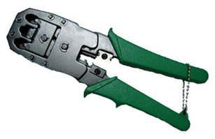 Microconnect KON020 pinza crimpatrice Verde Nero (Modular plug Crimps Tool - Strips & cuts Tools for crimp - 8/8 6/6 6/4 4/4 wo