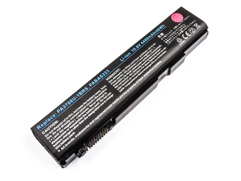 CoreParts MBI2167 ricambio per laptop Batteria (Laptop Battery for Toshiba - 4752Wh 6 Cell Li-ion 108V - 4400mAh Black 49Wh 6 C