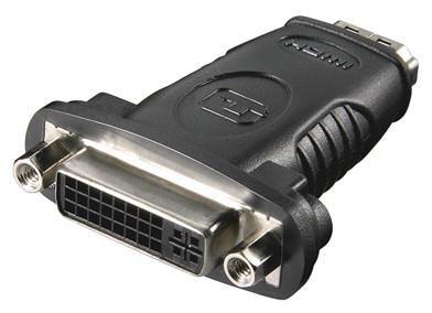 Microconnect HDM19F24F adattatore per inversione del genere dei cavi HDMI DVI-D Nero (HDMI 19 - DVI-D 24+5 F-F - Adapter - 500p