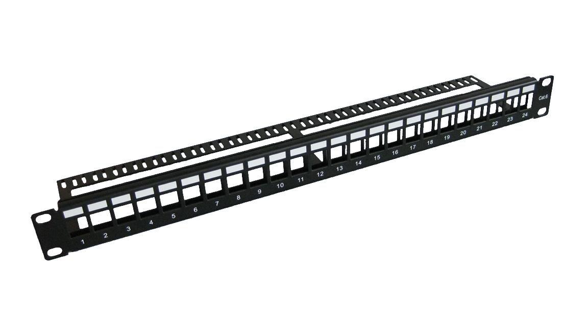 Microconnect PP-004BLANK pezzo di pannello 1U (19 Blank patch panel 24port - 1U Metal - without cable manager - Warranty 12M)