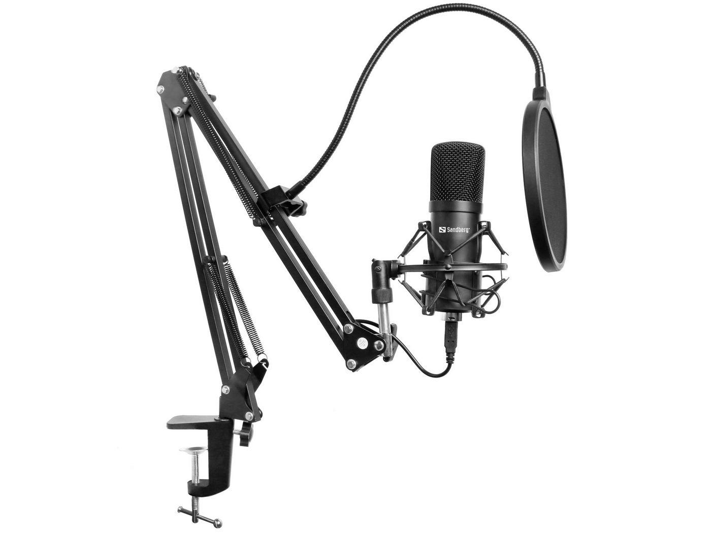 Sandberg Streamer USB Microphone Kit (Streamer USB Microphone Kit - Streamer USB Microphone Kit - Studio microphone -27 dB 30 -
