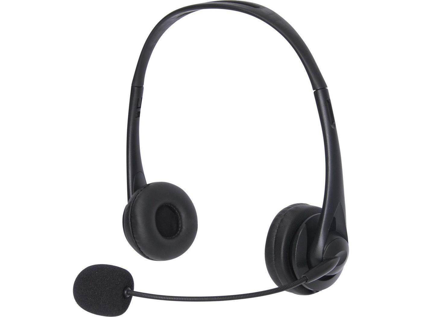 Sandberg USB Office Headset (USB Office Headset - USB Office Headset Headset - Head-band Office/Call center Black Binaural Butt