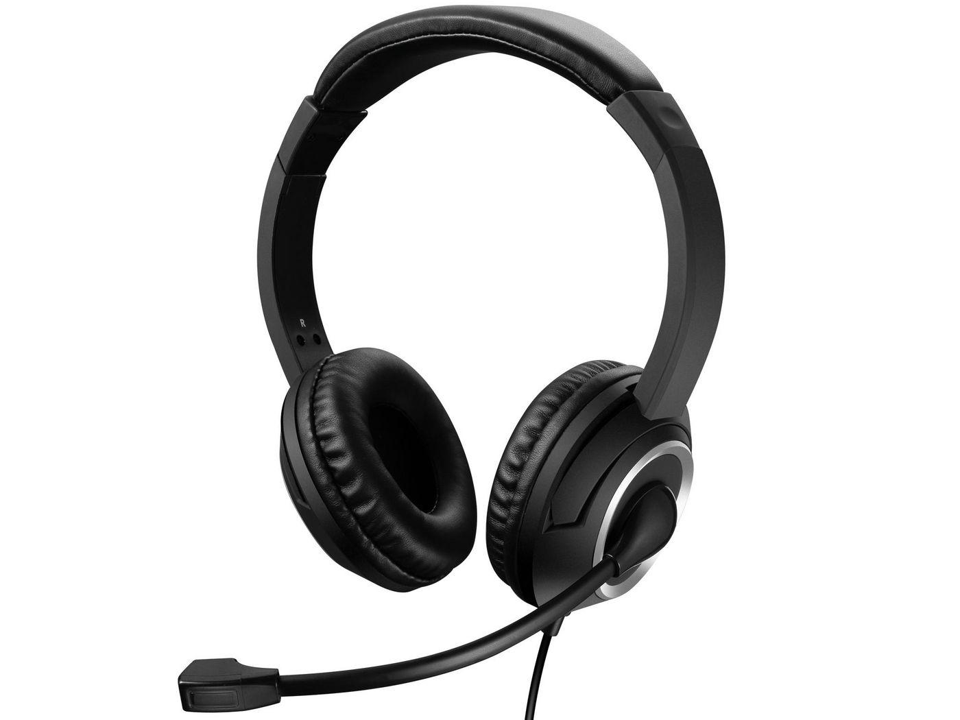 Sandberg USB Chat Headset (USB Chat Headset - USB Chat Headset Headset - Head-band Calls/Music Black Binaural Button - Warranty
