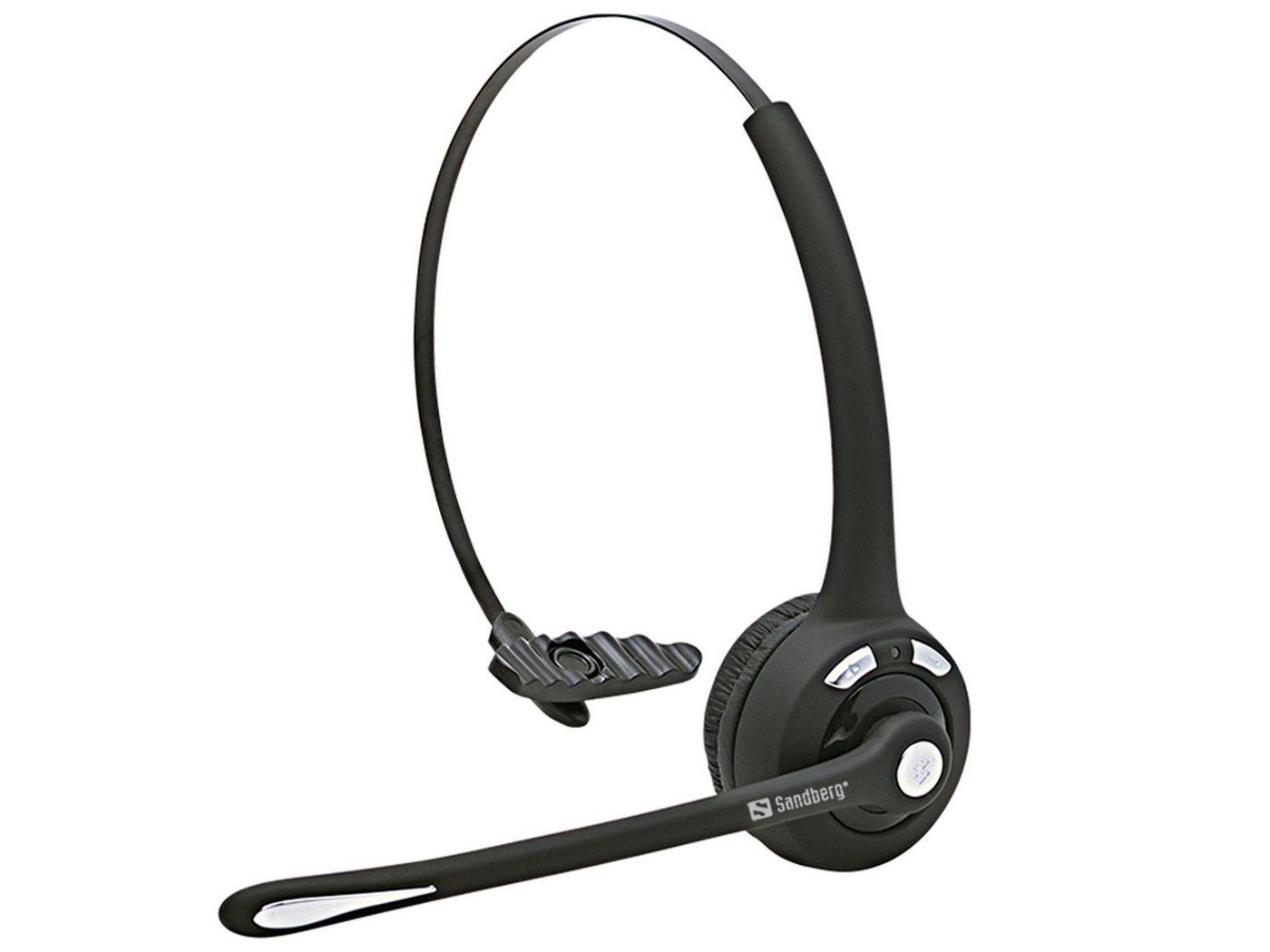 Sandberg 126-23 cuffia e auricolare Wireless A Padiglione Ufficio Bluetooth Nero (Bluetooth Office Headset - Bluetooth Office H