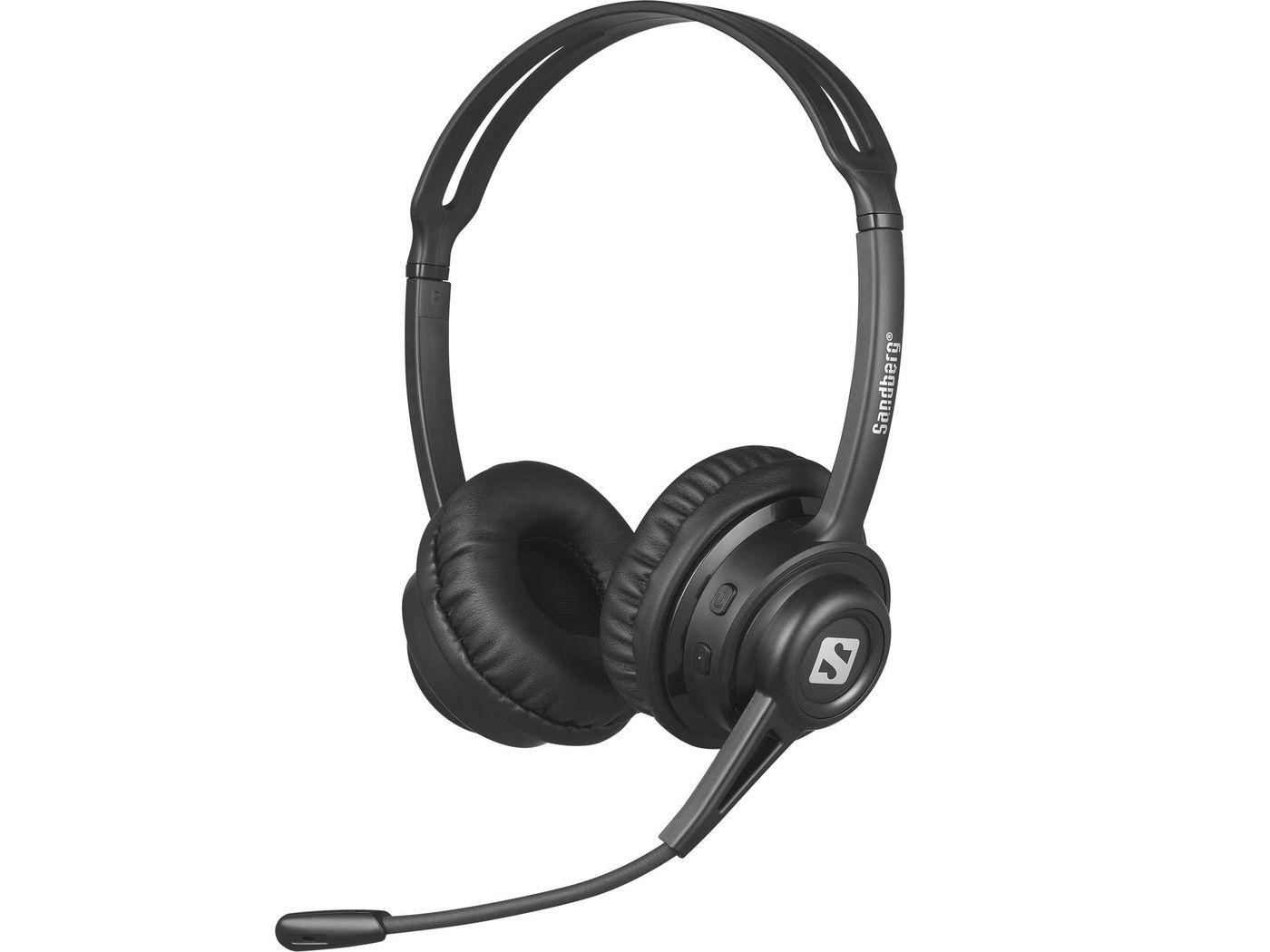 Sandberg 126-44 cuffia e auricolare Wireless A Padiglione Musica/Giornaliera Bluetooth Nero (Bluetooth Headset ANCENC - Bluetoo