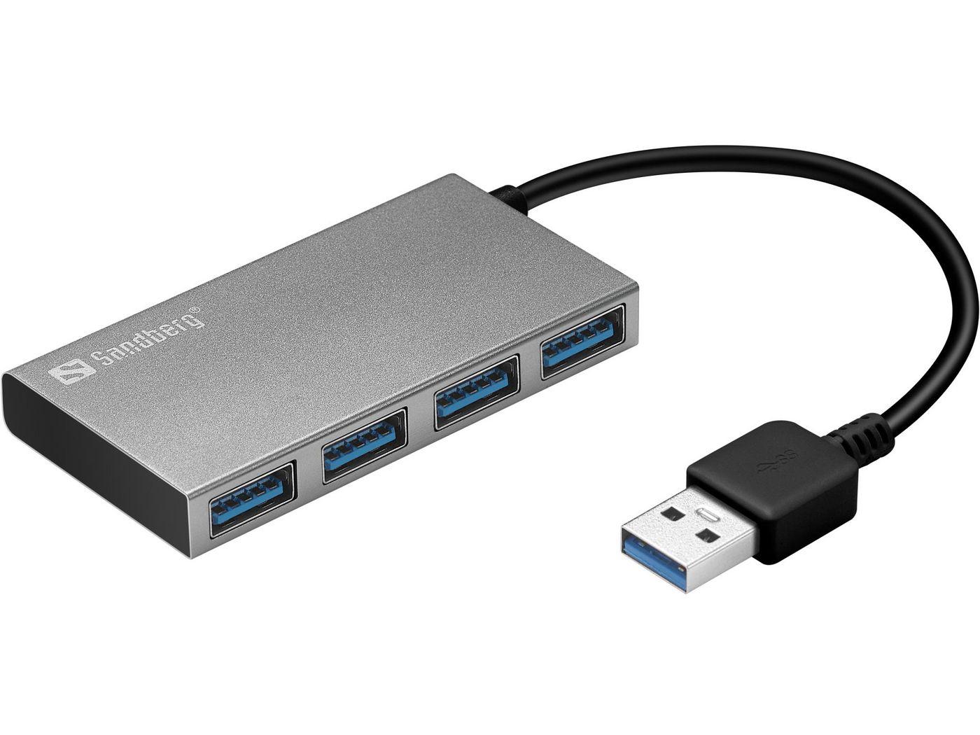 Sandberg USB 3.0 Pocket Hub 4 ports (USB 3.0 Pocket Hub 4 ports - USB 3.0 Pocket Hub 4 ports - USB 3.2 Gen 1 3.1 Gen 1 Type-A U