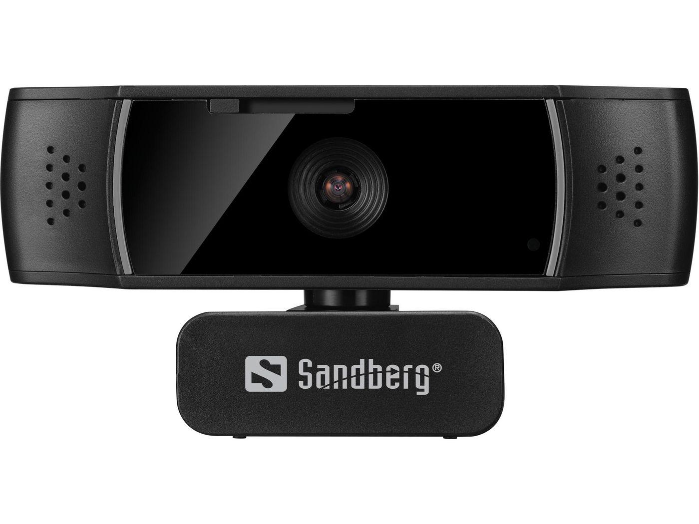 Sandberg 134-38 webcam 207 MP 1920 x 1080 Pixel USB 2.0 Nero (USB Webcam Autofocus DualMic)