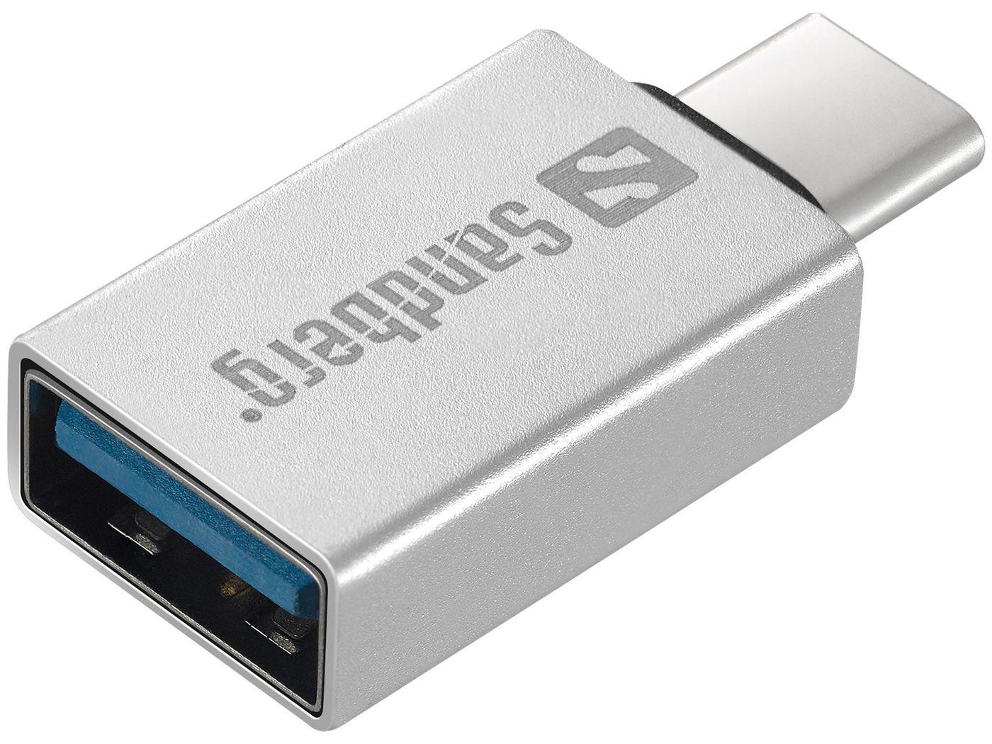 Sandberg USB-C to USB 3.0 Dongle (USB-C to USB 3.0 Dongle - USB-C to USB 3.0 Dongle USB - 3.2 Gen 1 3.1 Gen 1 Type-C USB 3.2 Ge
