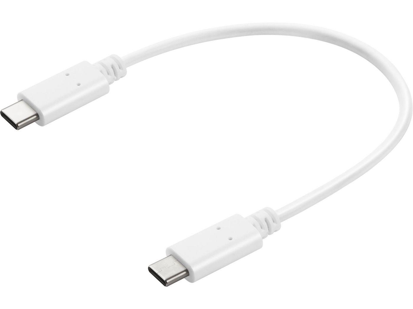 Sandberg USB-C Charge Cable 0.2m (USB-C Charge Cable 0.2m - USB-C Charge Cable 0.2m, 0.2 - m, USB C, USB C, White - Warranty: 6