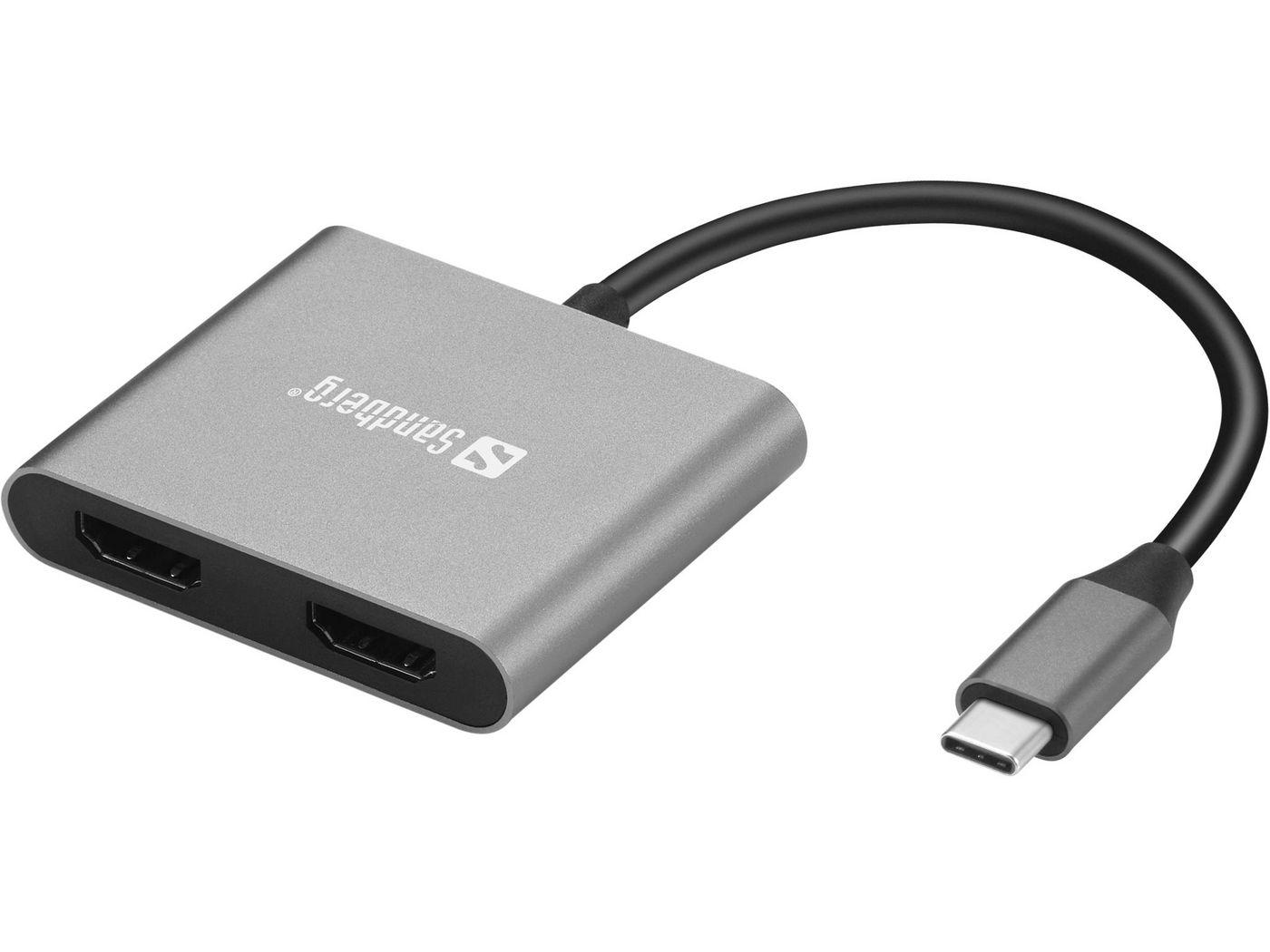 Sandberg 136-44 adattatore grafico USB Grigio (USB-C Dock 2xHDMIUSBPD - Warranty 60M)