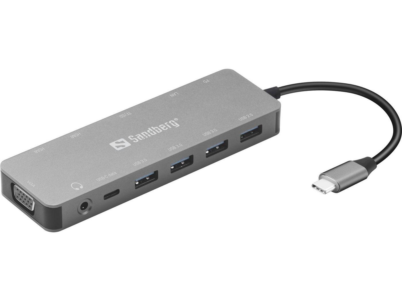 Sandberg USB-C 13-in-1 Travel Dock (USB-C 13-in-1 Travel Dock - Warranty 60M)