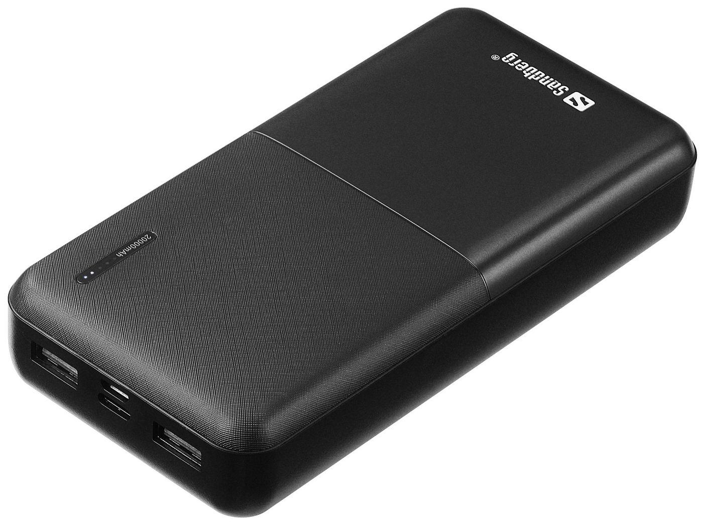 Sandberg Saver Powerbank 20000 (Saver Powerbank 20000 - Saver Powerbank 20000 Black - Universal Rectangle Lithium Polymer LiPo