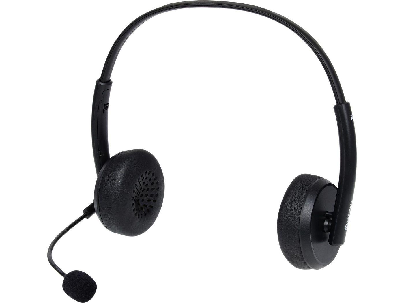 Sandberg USB Office Headset Saver (USB Office Headset Saver - USB Office Headset Saver - Headset Head-band Calls & Music Black