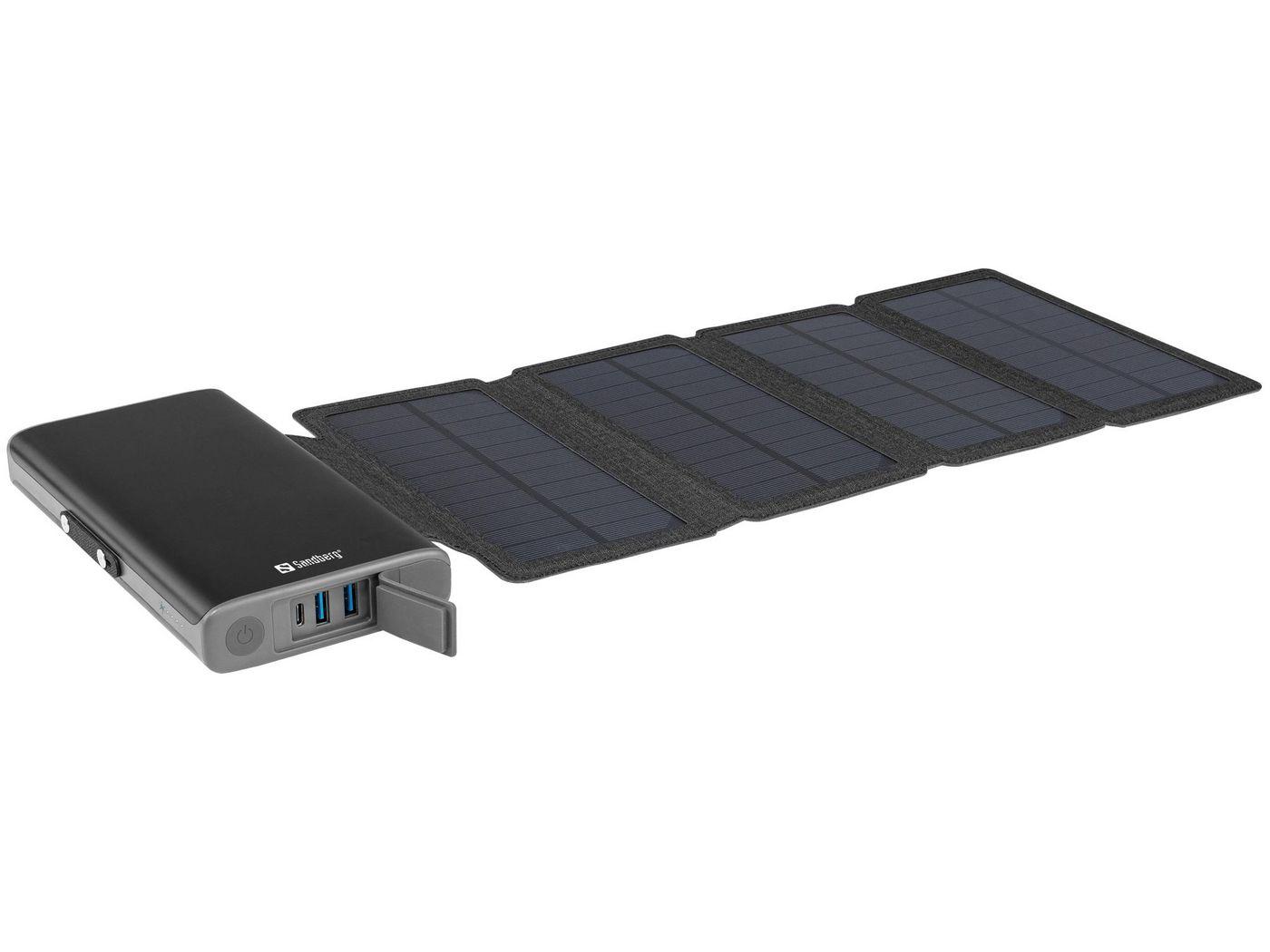 Sandberg Solar 4-Panel Powerbank 25000 (Solar 4-Panel Powerbank 25000 - Solar 4-Panel Powerbank - 25000 Black Mobile phone/Smar