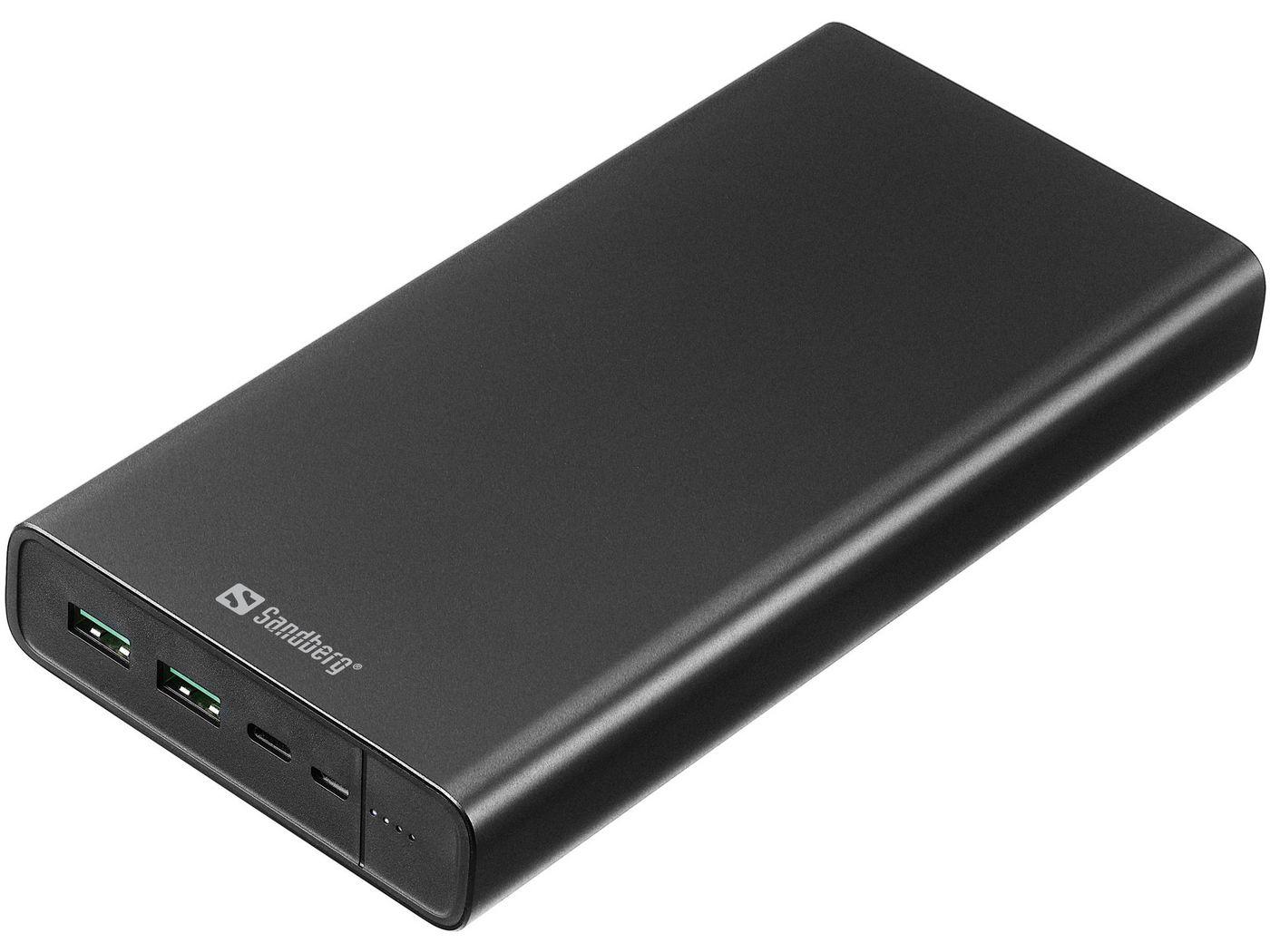 Sandberg 420-63 batteria portatile Ioni di Litio 38400 mAh Nero (Powerbank USB-C PD 100W 38400 - Powerbank USB-C PD 100W 38400