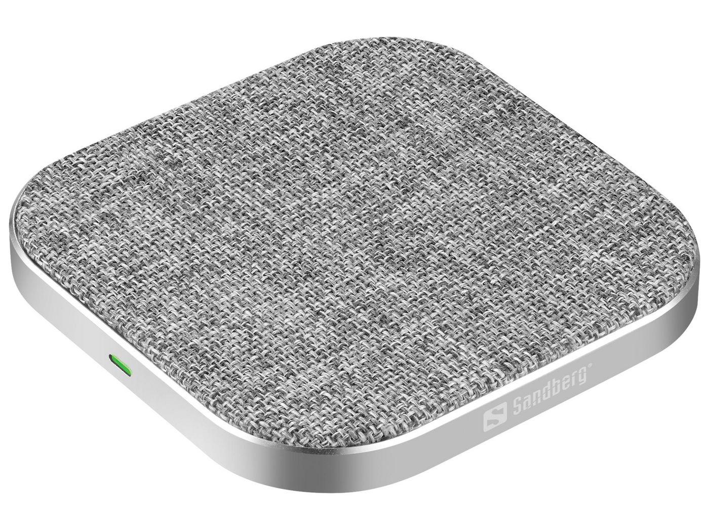 Sandberg Wireless Charger Pad 15W (Wireless Charger Pad 15W - Wireless Charger Pad 15W - Indoor USB Wireless charging Grey - Wa