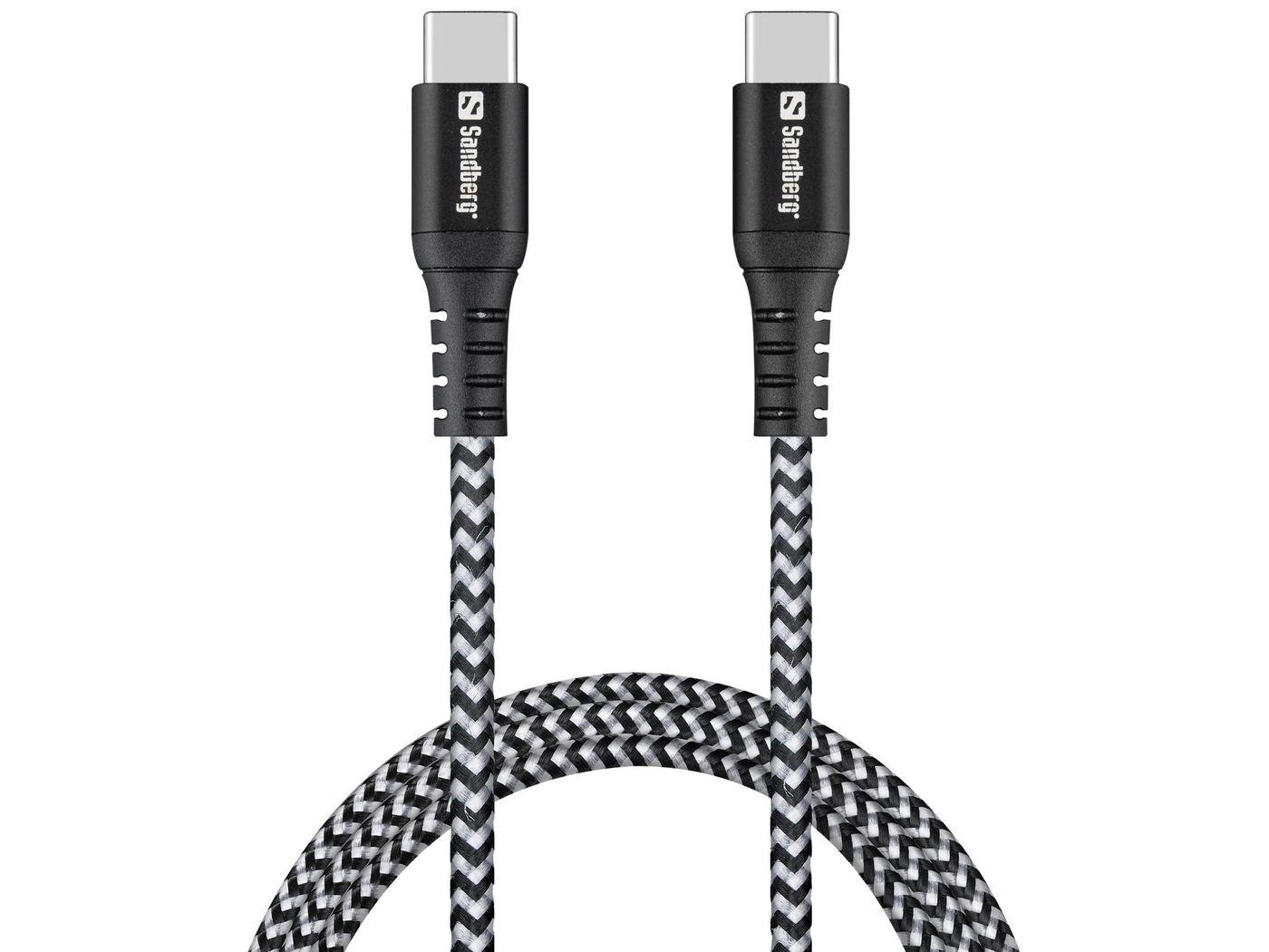 Sandberg Survivor USB-C- USB-C Cable 1M (Survivor USB-C- USB-C Cable 1M - Survivor USB-C- USB-C Cable - 1M 1 m USB C USB C USB