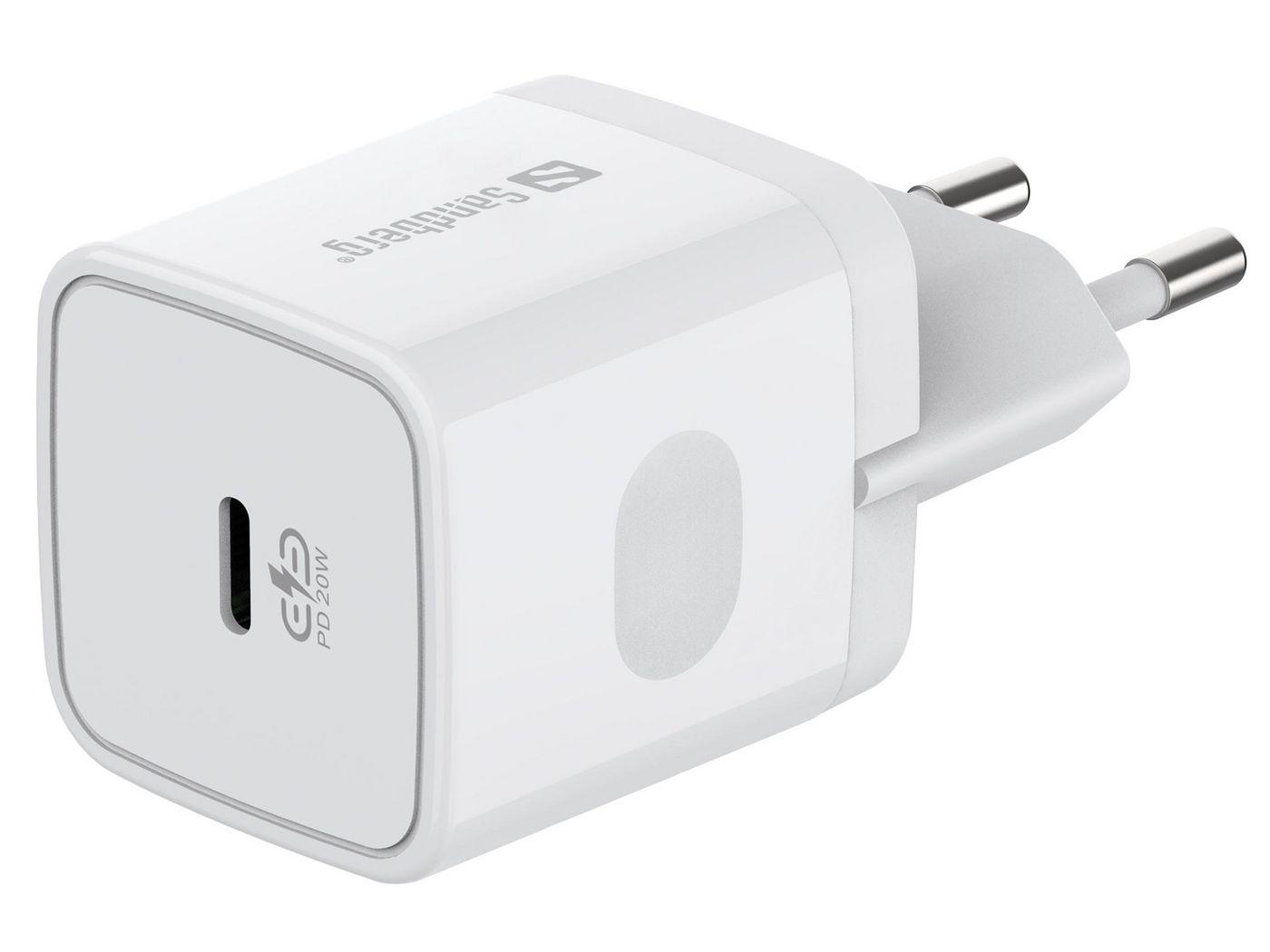 Sandberg 441-42 Caricabatterie per dispositivi mobili Universale Bianco AC Interno (USB-C AC Charger PD20W - USB-C AC Charger P