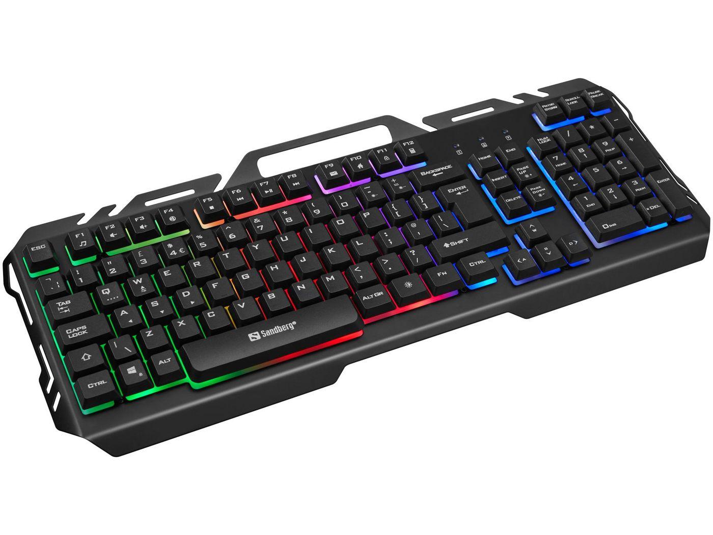 Sandberg IronStorm Keyboard UK (IronStorm Keyboard UK - IronStorm Keyboard UK - Standard Wired USB QWERTY Black - Warranty 60M)