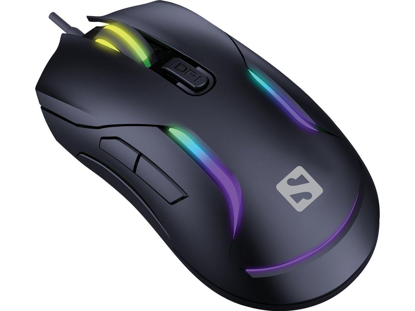 Sandberg 640-27 mouse Ambidestro USB tipo A 3600 DPI (LightFlow 6D Gamer Mouse - LightFlow 6D Gamer Mouse)