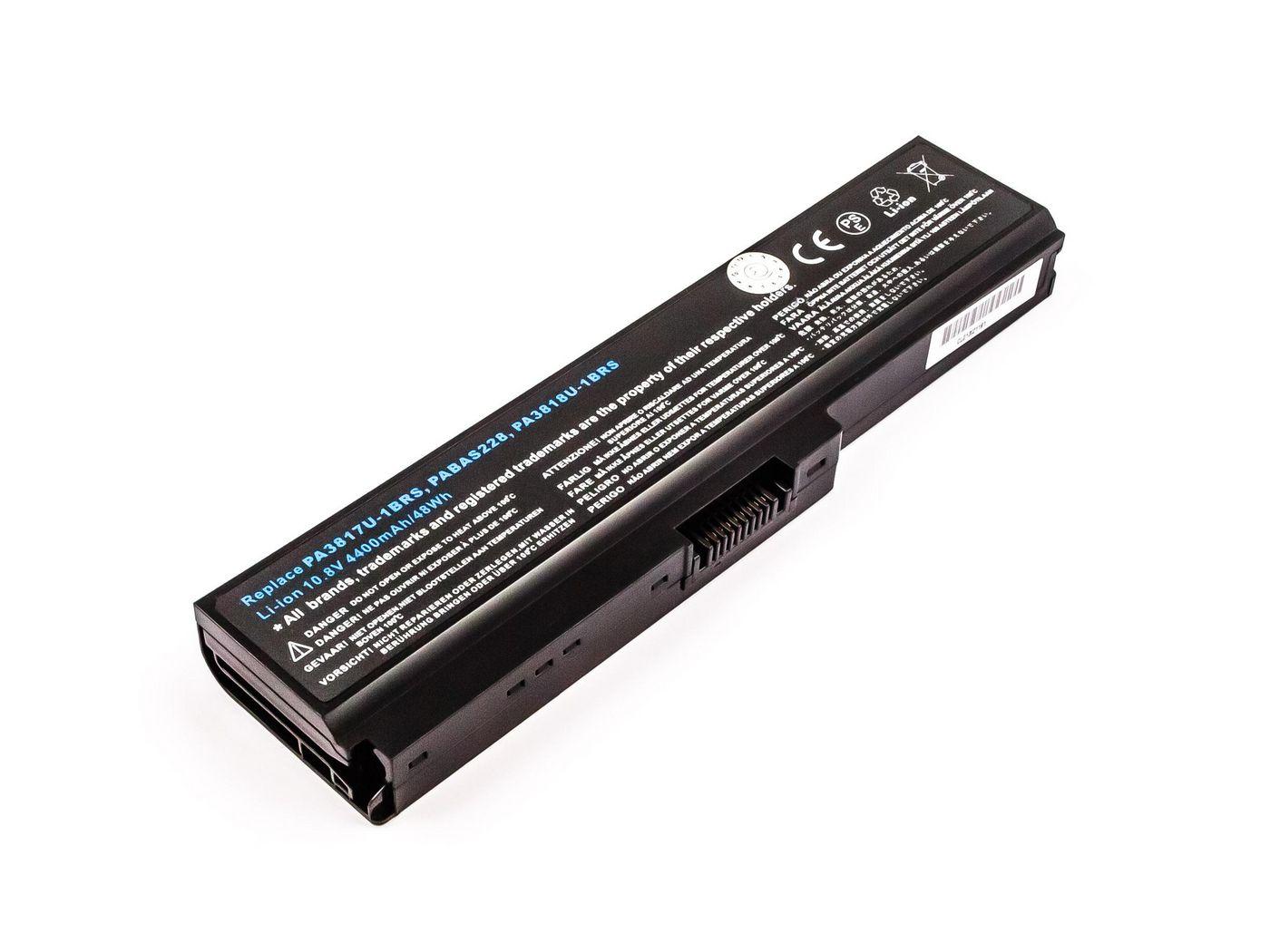 CoreParts MBI1074 ricambio per laptop Batteria (Laptop Battery for Toshiba - 48Wh 6 Cell Li-ion 10.8V - 4.4Ah 48Wh 6 Cell Li-io