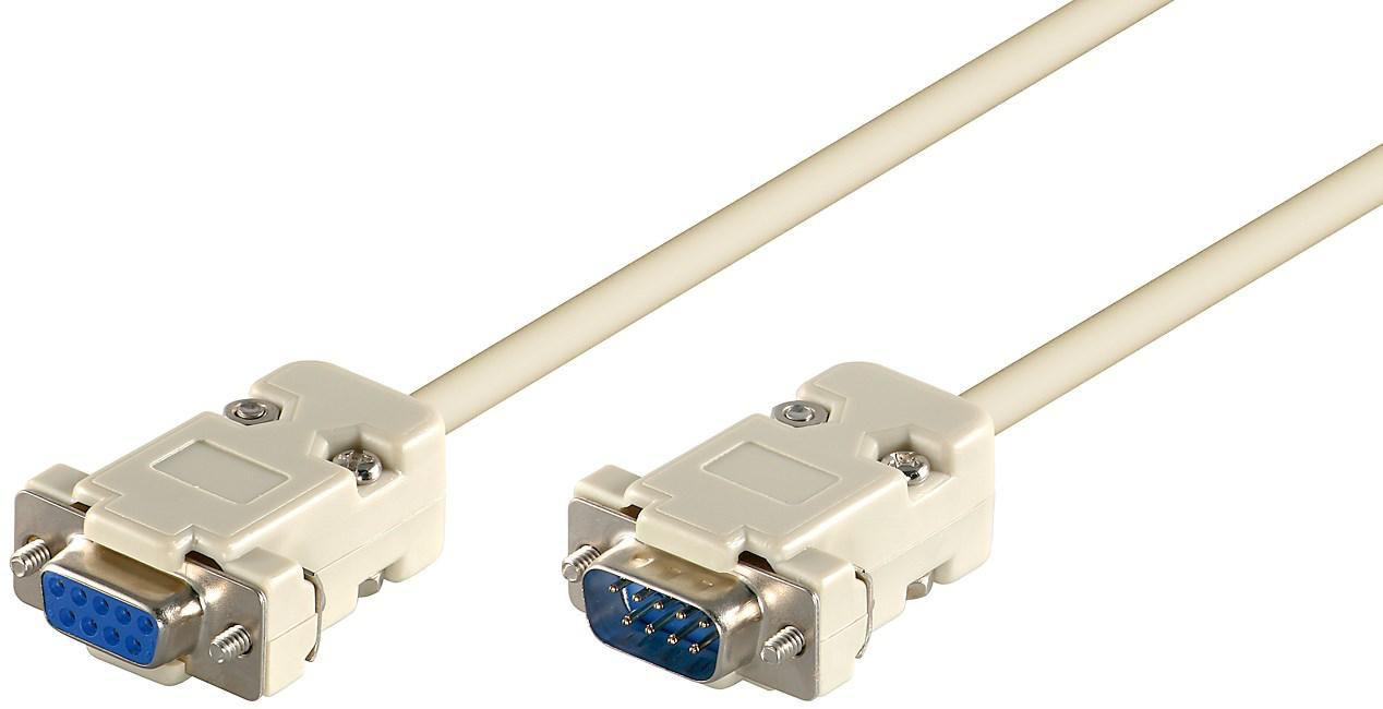 Microconnect SCSEHN10 cavo seriale Grigio 10 m DB-9 (D-SUB/RS-232 - D-SUB/RS-232 - 10m DB9-DB9 M/F seriell / - serial 11 - Warr