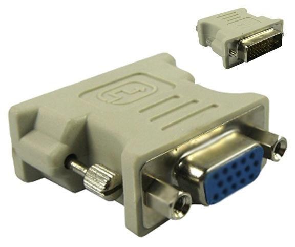 Microconnect DVI/HD15 DVI-D Grigio (DVI-D/VGA 15-pin Adaptor M-F - DVI-D 241 - VGA 15pin Black - Passive adapter that direct on