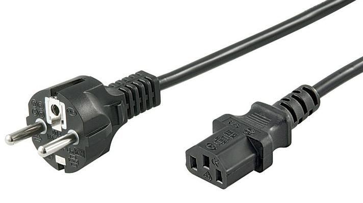 Microconnect PE0204100 cavo di alimentazione Nero 10 m CEE7/7 Accoppiatore C13 (Power Cord CEE 7/7 - C13 10m - Black - H05VV-F3