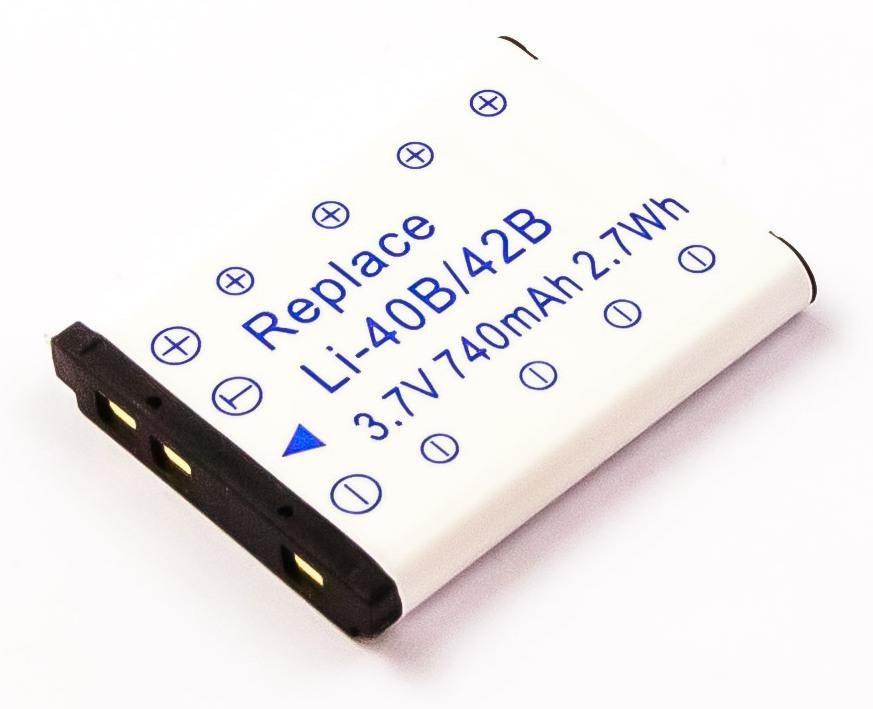 CoreParts 3.7V 740mAh Li-Ion Ioni di Litio 660 mAh (Battery 2Wh Li-ion 3.7V - 660mAh Dig Camera Battery for - Digital Camera 2W