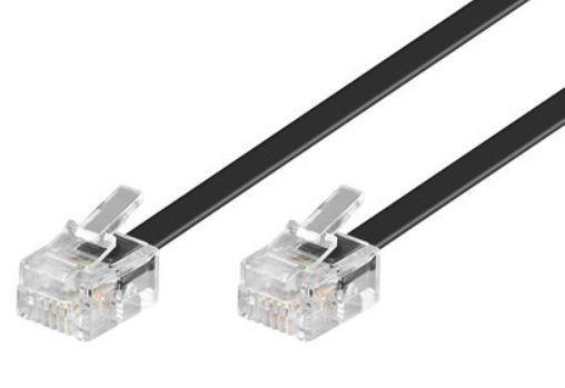 Microconnect 6m RJ11 m/m Nero (ModularCable RJ11 6P/4C 6m - Black - 1-4 2-3 3-2 4-1 - Warranty 300M)