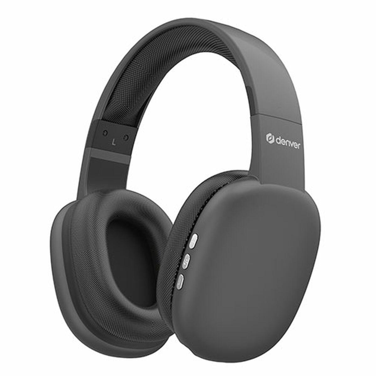 Denver BTH-252 cuffia e auricolare Wireless Portatile Chiamate/Musica/Sport/Tutti i giorni Bluetooth Grigio (S??uchawki Denver