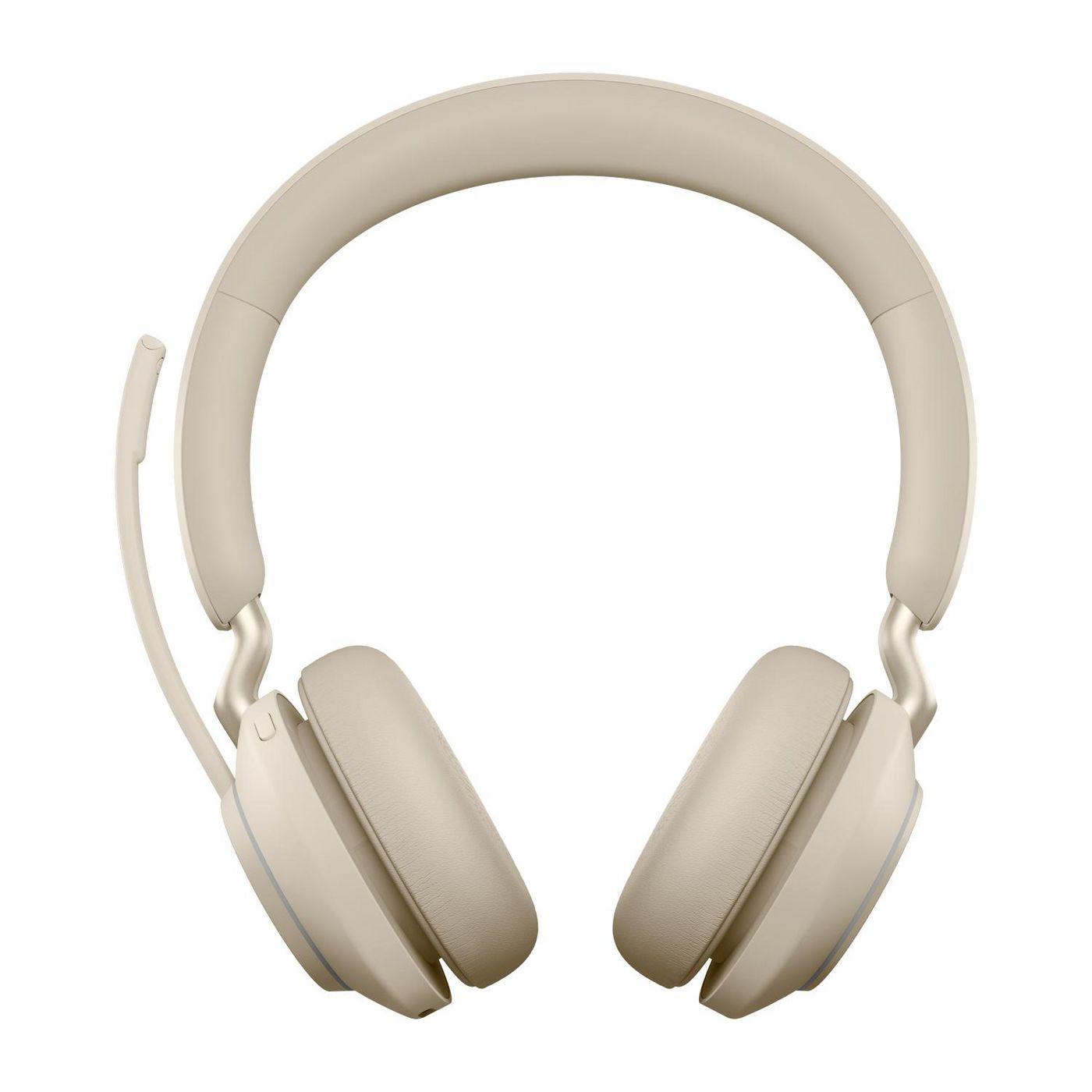 Jabra Evolve2 65 MS Stereo Auricolare Wireless A Padiglione Ufficio USB tipo A Bluetooth Beige