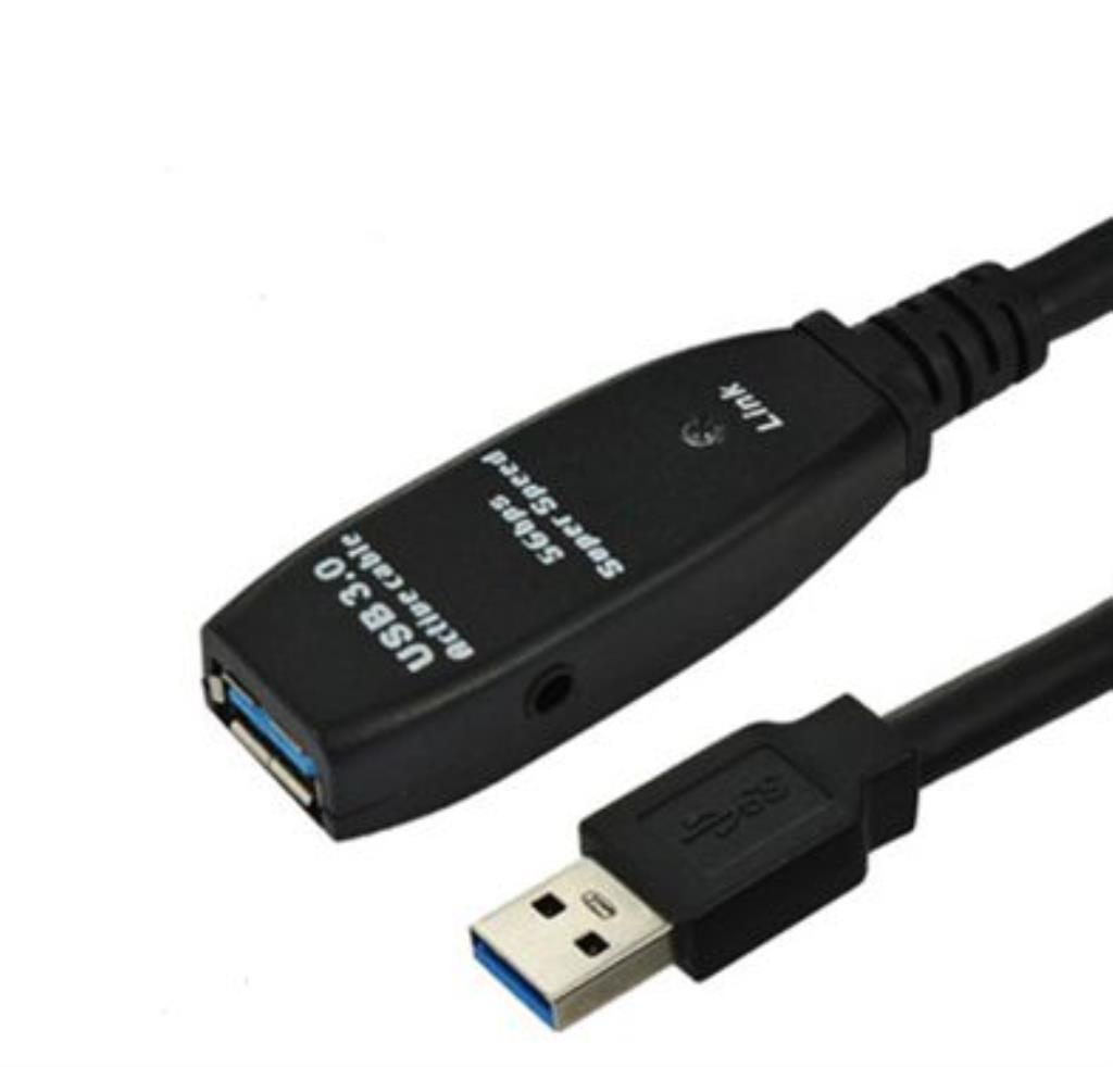 Microconnect USB3.0AAF10A cavo USB USB 3.2 Gen 1 [3.1 Gen 1] 10 m USB A Nero (Active USB 3.2 Gen 1 cable, - A-A M-F With integr