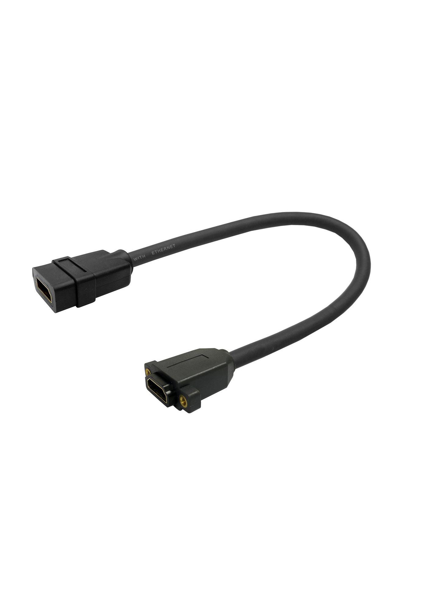 Vivolink PROHDMIHDFFWP cavo HDMI 025 m HDMI tipo A Standard Nero (Pro HDMI Cable F/F for - wallplate . - Warranty 144M)