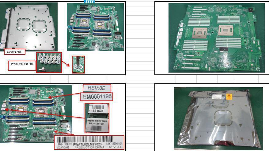 PCA M/B ML350 GEN9 BRDWL