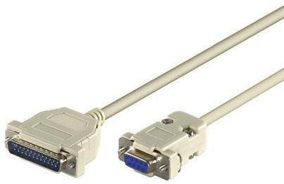 Microconnect IBM029-2 cavo seriale Grigio 18 m DB25 DB9 (Serial Printer Cable 1.8m - DB9-DB 25 female - male - Serial printer c