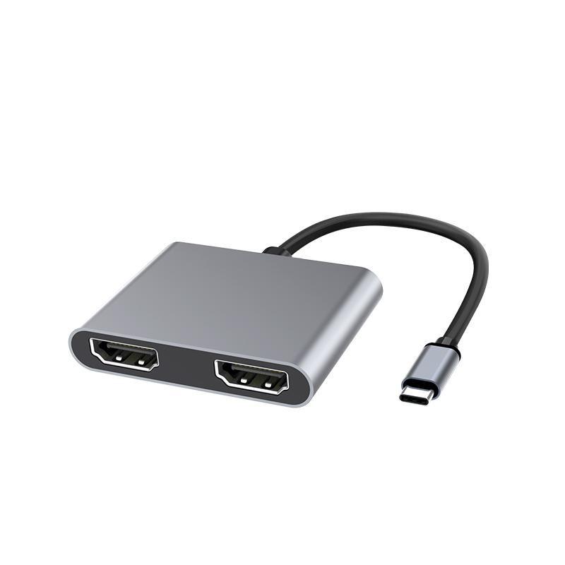 Microconnect USB3.1CHDMIX2 adattatore grafico USB Nero (USB-C to HDMI X2 Female - splitter Multi-Monitor - Adapter HDMI1.4 Vide