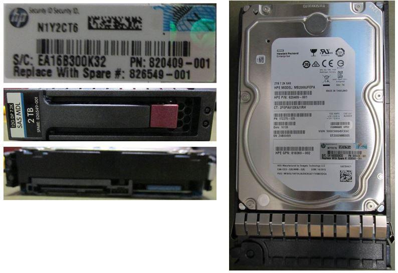 HPE 826549-001 disco rigido interno 3.5 2 TB SAS (HD 2TB 12G 7.2K 3.5 SAS MDL - Warranty: 36M)