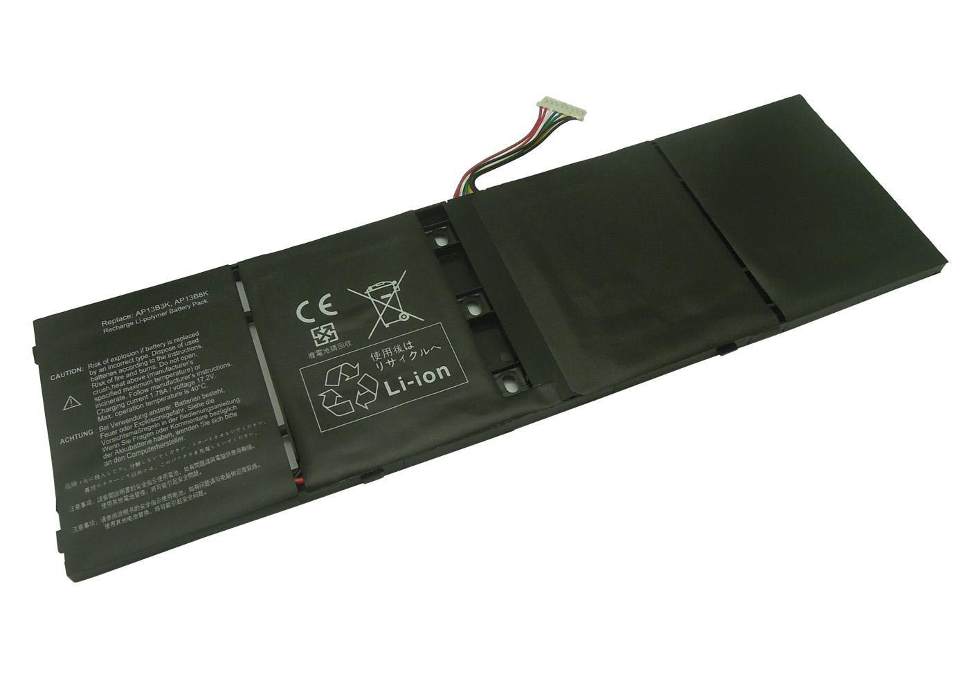 CoreParts MBXAC-BA0009 ricambio per laptop Batteria (Laptop Battery for Acer 53Wh - 4 Cell Li-Pol 15V 3533mAh - Black 47Wh 4 Ce