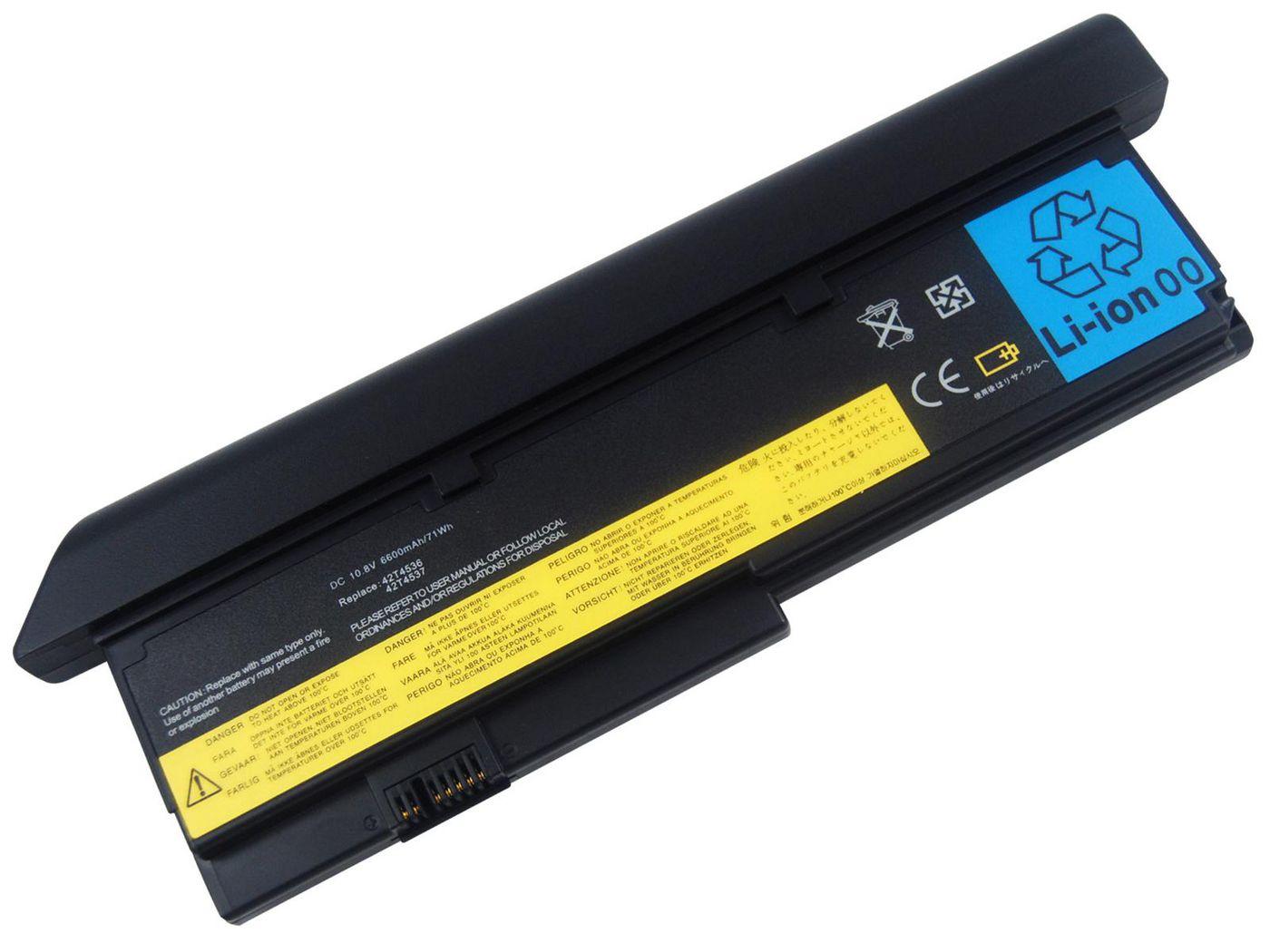 CoreParts MBXLE-BA0028 ricambio per laptop Batteria (Laptop Battery for IBM 71Wh - 9Cell Li-ion 10.8V 6.6Ah - Black 71Wh 9Cell